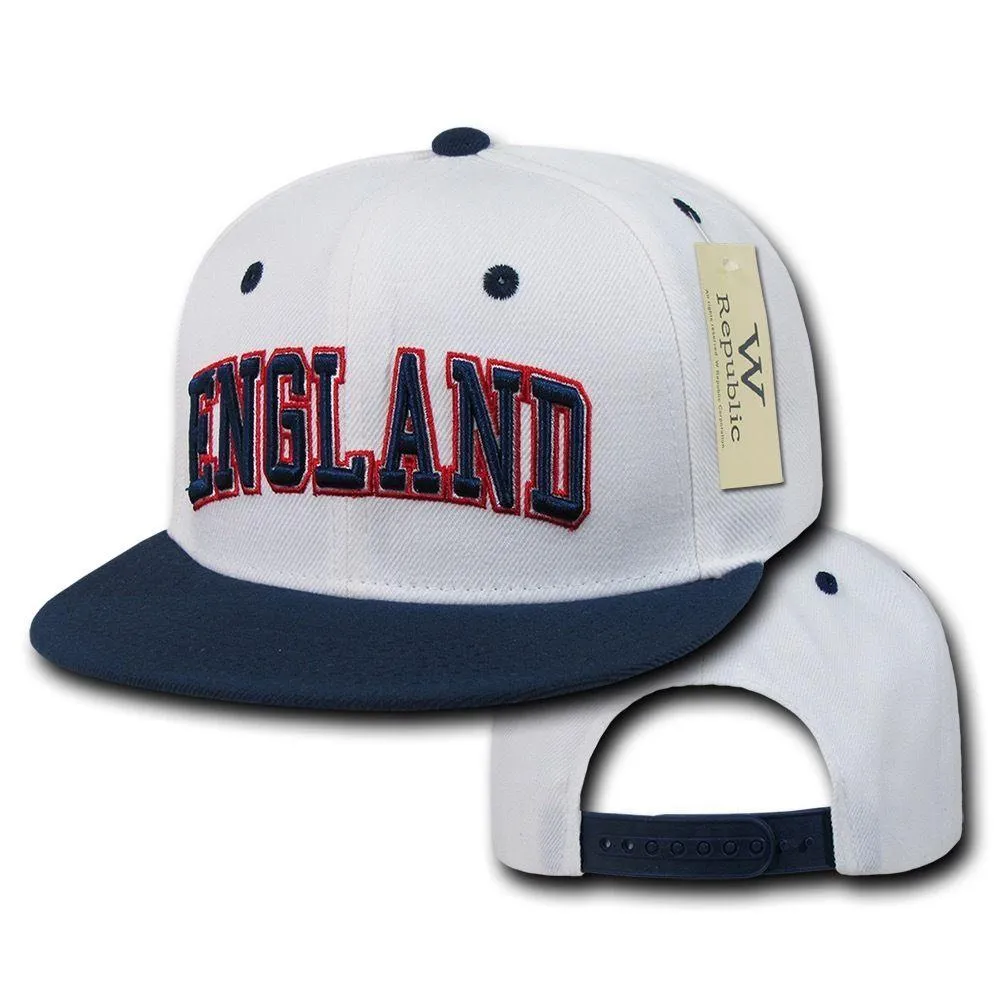 1 Dozen Country Logo Freshmen Pro 6 Panel Flat Bill Baseball Caps Hats Wholesale Bulk