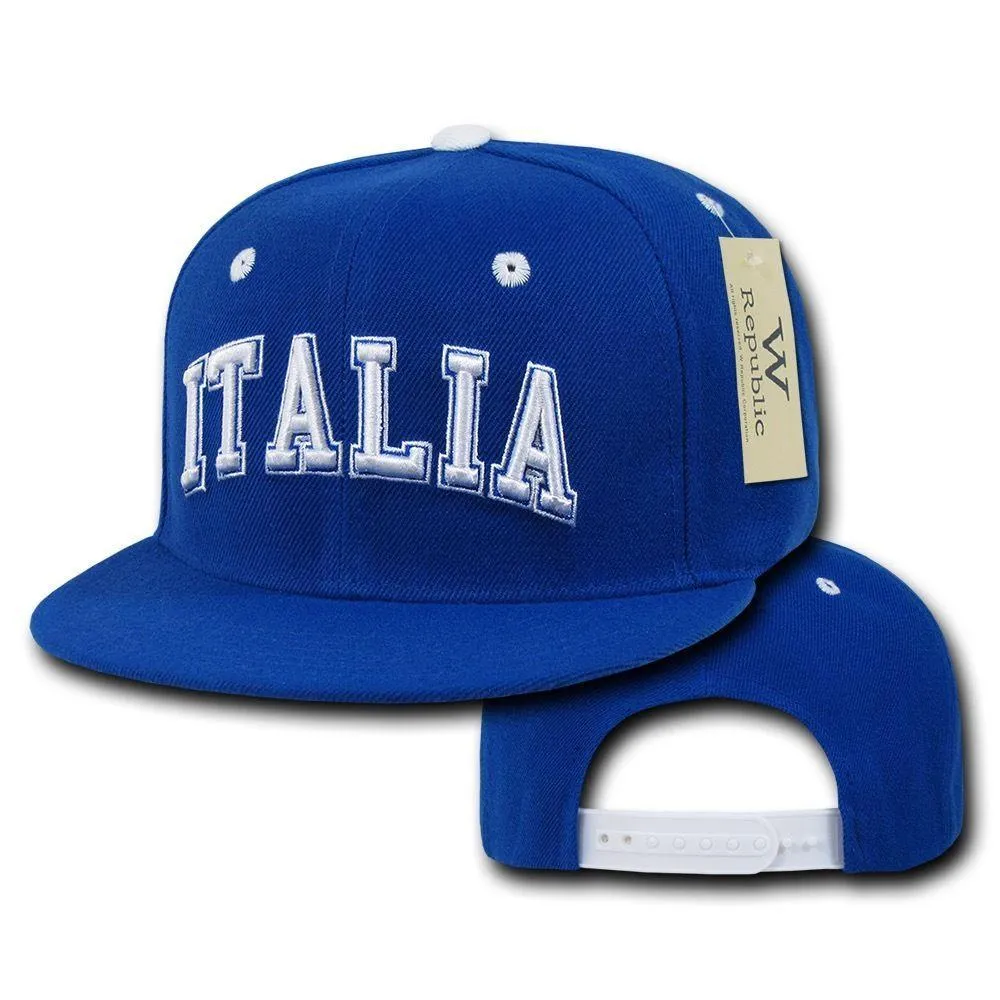 1 Dozen Country Logo Freshmen Pro 6 Panel Flat Bill Baseball Caps Hats Wholesale Bulk