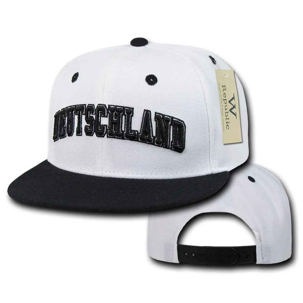 1 Dozen Country Logo Freshmen Pro 6 Panel Flat Bill Baseball Caps Hats Wholesale Bulk