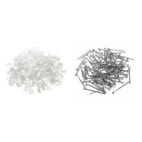 100Pcs 3" 75mm Corruhated Roofing Plastic Screw Cover Clear Strap Caps