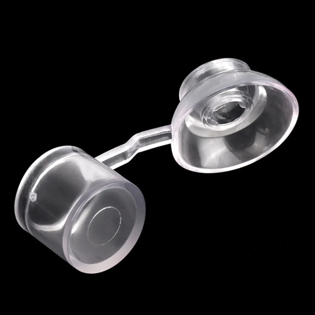 100Pcs 3" 75mm Corruhated Roofing Plastic Screw Cover Clear Strap Caps