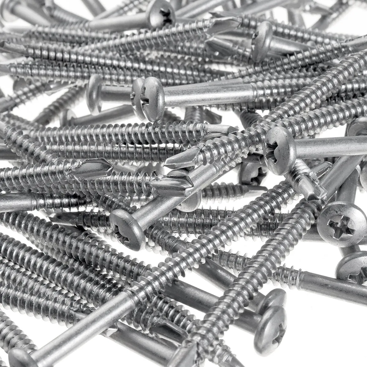100Pcs 3" 75mm Corruhated Roofing Plastic Screw Cover Clear Strap Caps