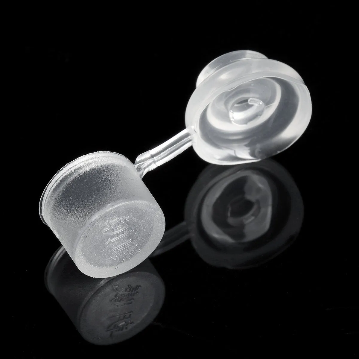 100Pcs 3" 75mm Corruhated Roofing Plastic Screw Cover Clear Strap Caps