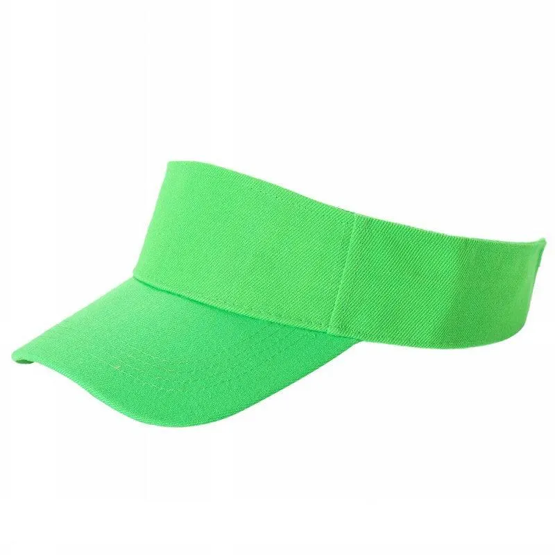 12 Pack Velcro Sun Visor Hat – Curved Bill, Adjustable