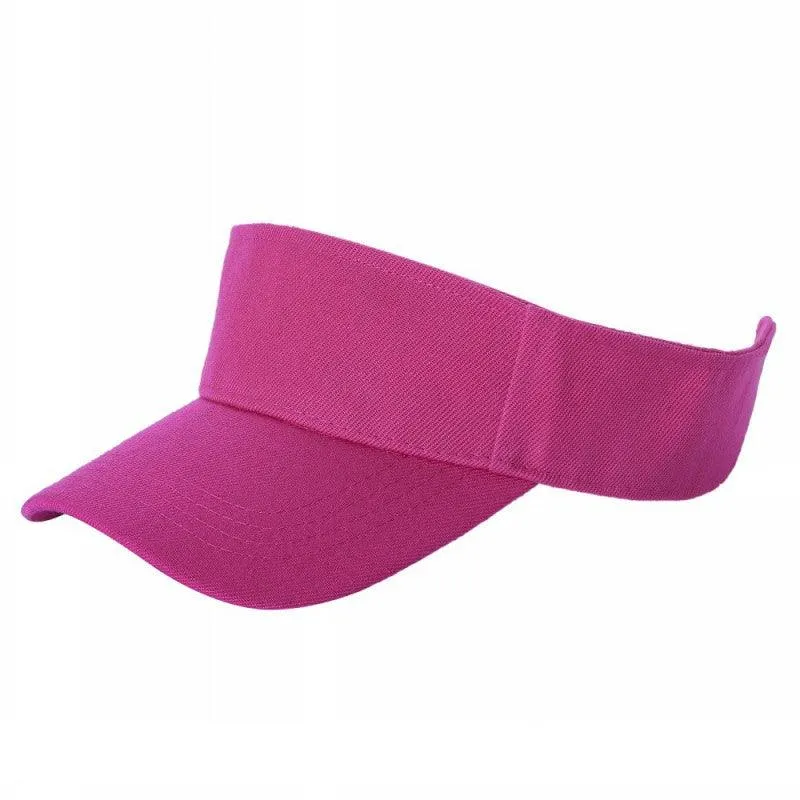 12 Pack Velcro Sun Visor Hat – Curved Bill, Adjustable
