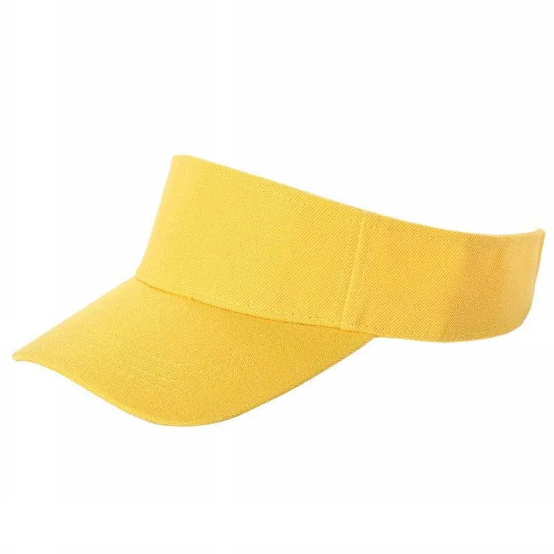 12 Pack Velcro Sun Visor Hat – Curved Bill, Adjustable