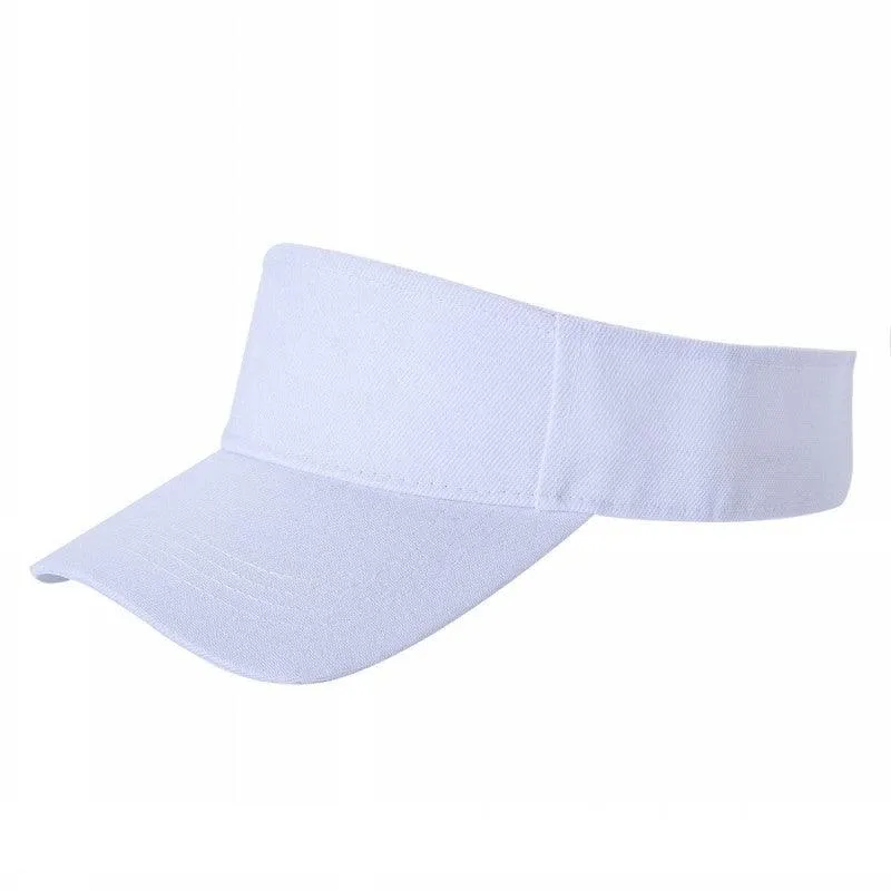 12 Pack Velcro Sun Visor Hat – Curved Bill, Adjustable
