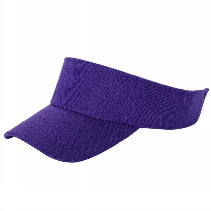 12 Pack Velcro Sun Visor Hat – Curved Bill, Adjustable