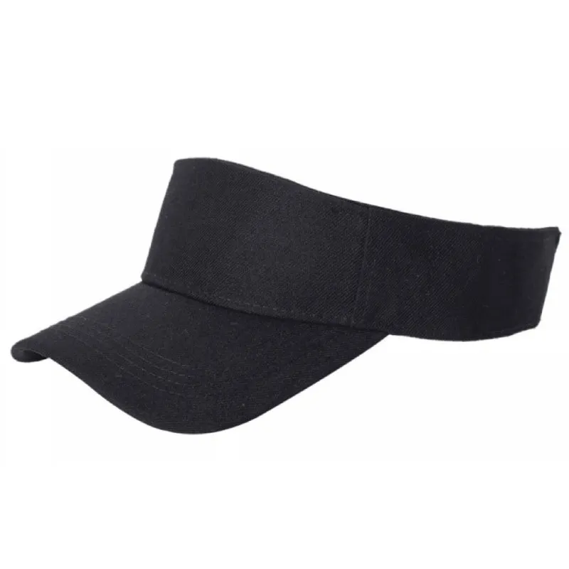12 Pack Velcro Sun Visor Hat – Curved Bill, Adjustable