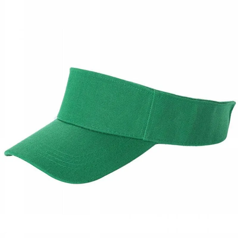 12 Pack Velcro Sun Visor Hat – Curved Bill, Adjustable