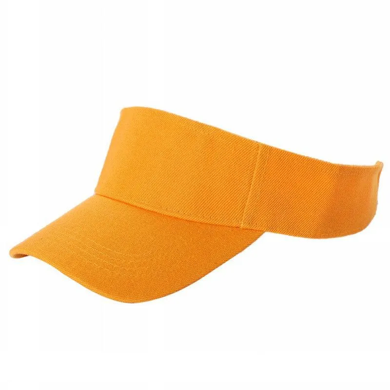12 Pack Velcro Sun Visor Hat – Curved Bill, Adjustable