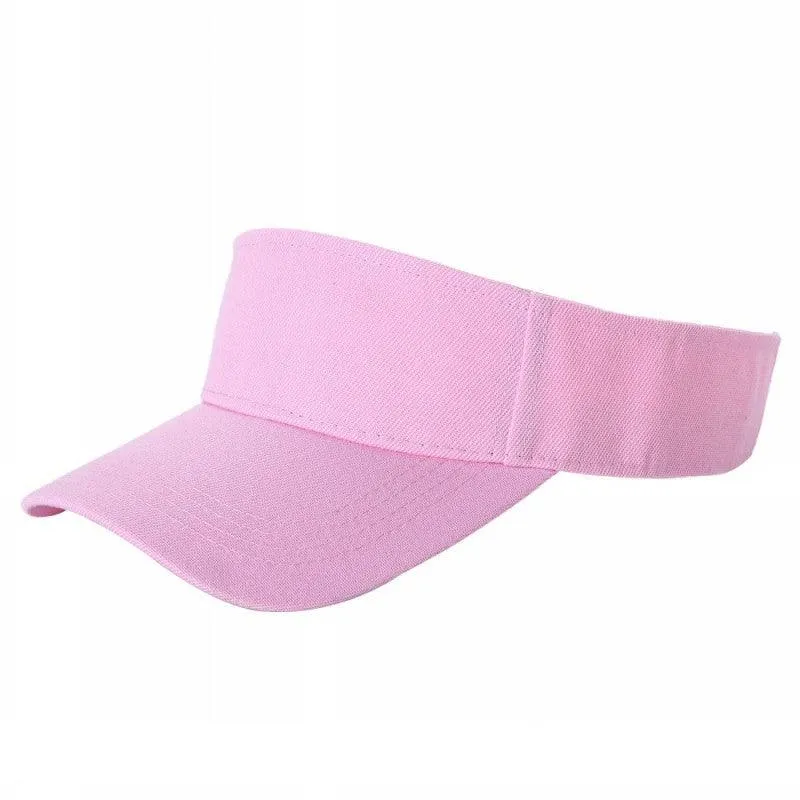 12 Pack Velcro Sun Visor Hat – Curved Bill, Adjustable