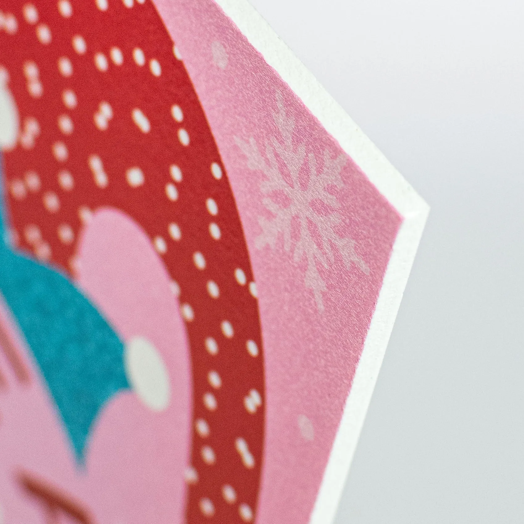 12" Waterproof Sign: Holly Jolly Elf Pink