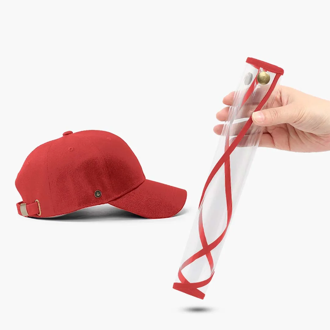 2X Outdoor Protection Hat Anti-Fog Pollution Dust Protective Cap Full Face HD Shield Cover Kids Red