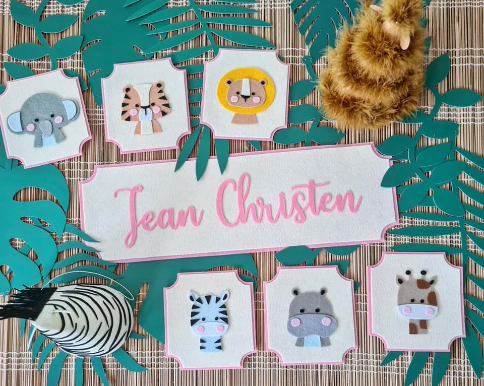 Animal Safari Name Banner and Bunting
