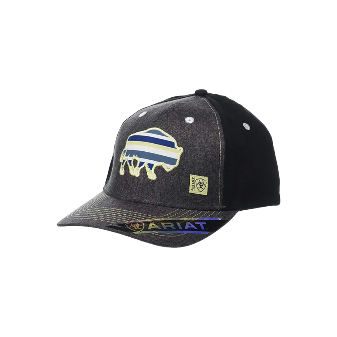 Ariat Black Embroidered Buffalo Cap
