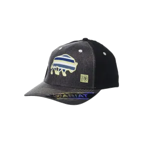 Ariat Black Embroidered Buffalo Cap