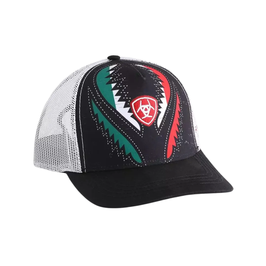 Ariat M&F Embroidered Design MX Flag Mesh Cap