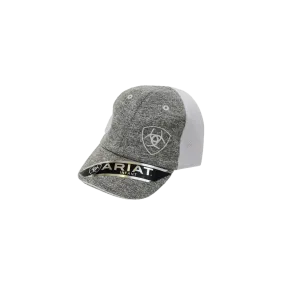 Ariat M&F Kid's Grey Embroidered Logo Mesh Cap