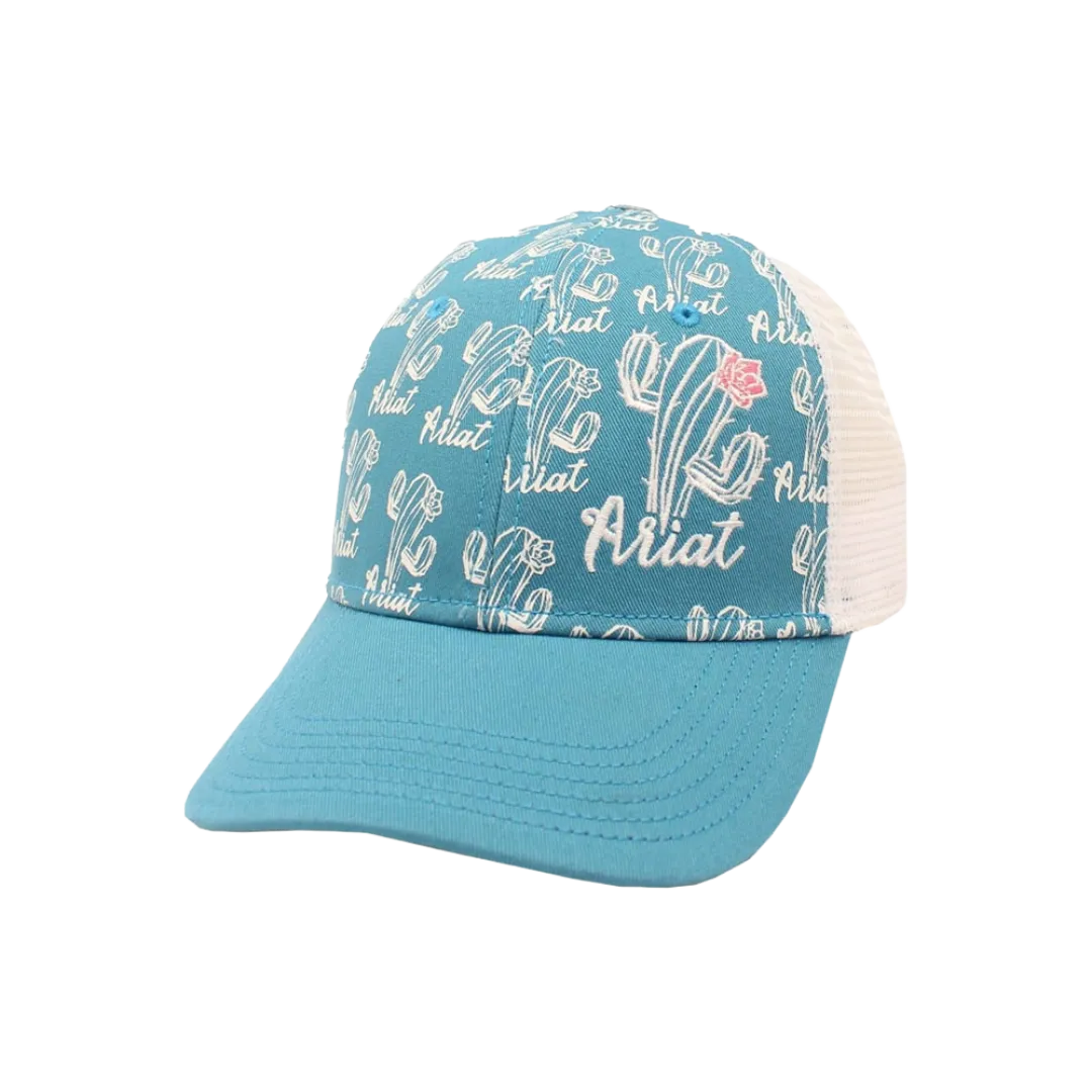 Ariat M&F Women's Cactus Blue Design Mesh Cap