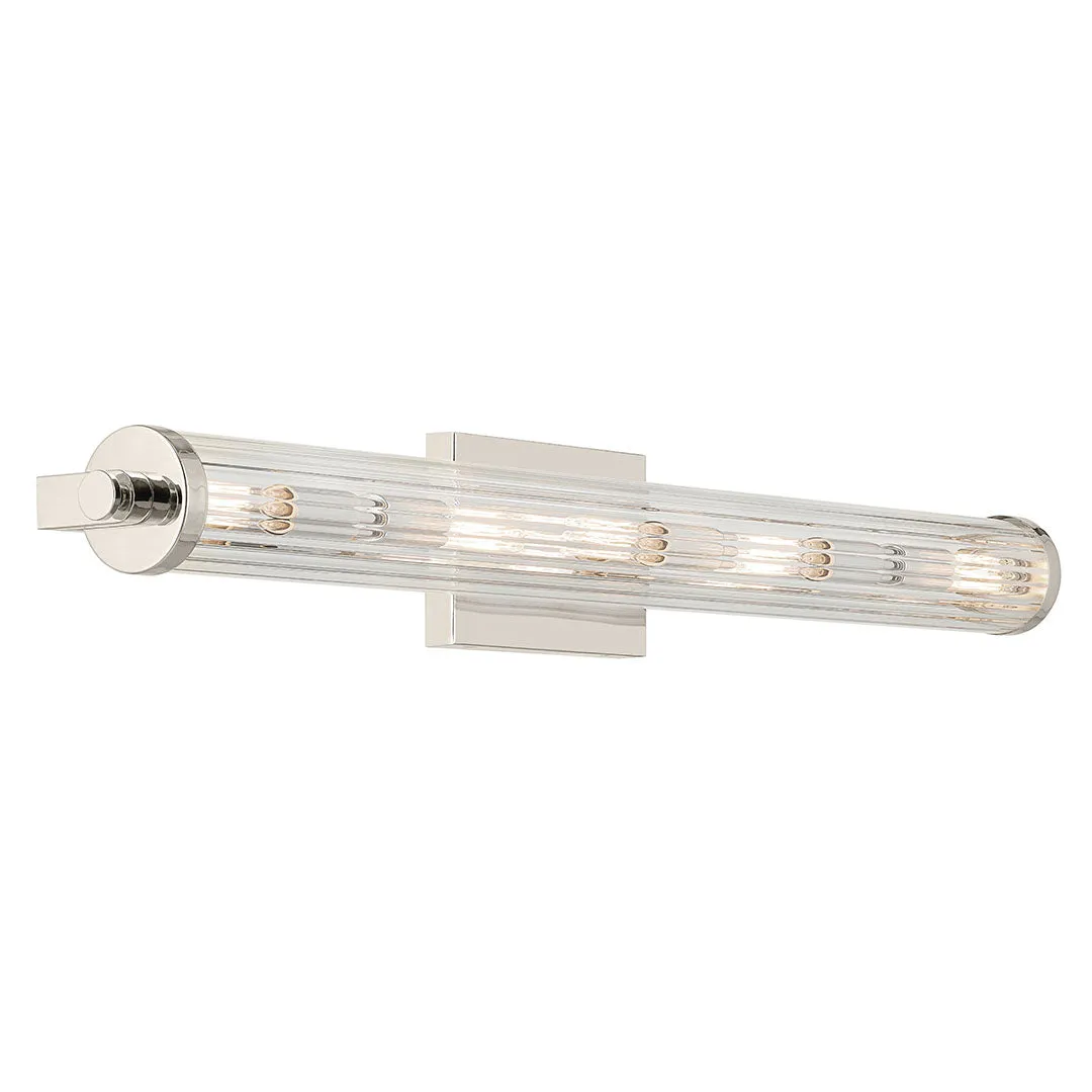 Azores Polished Nickel Linear Bath 32in - 45650PN