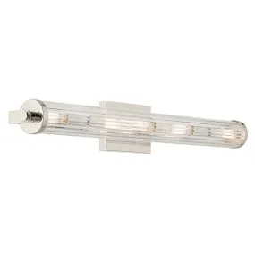Azores Polished Nickel Linear Bath 32in - 45650PN