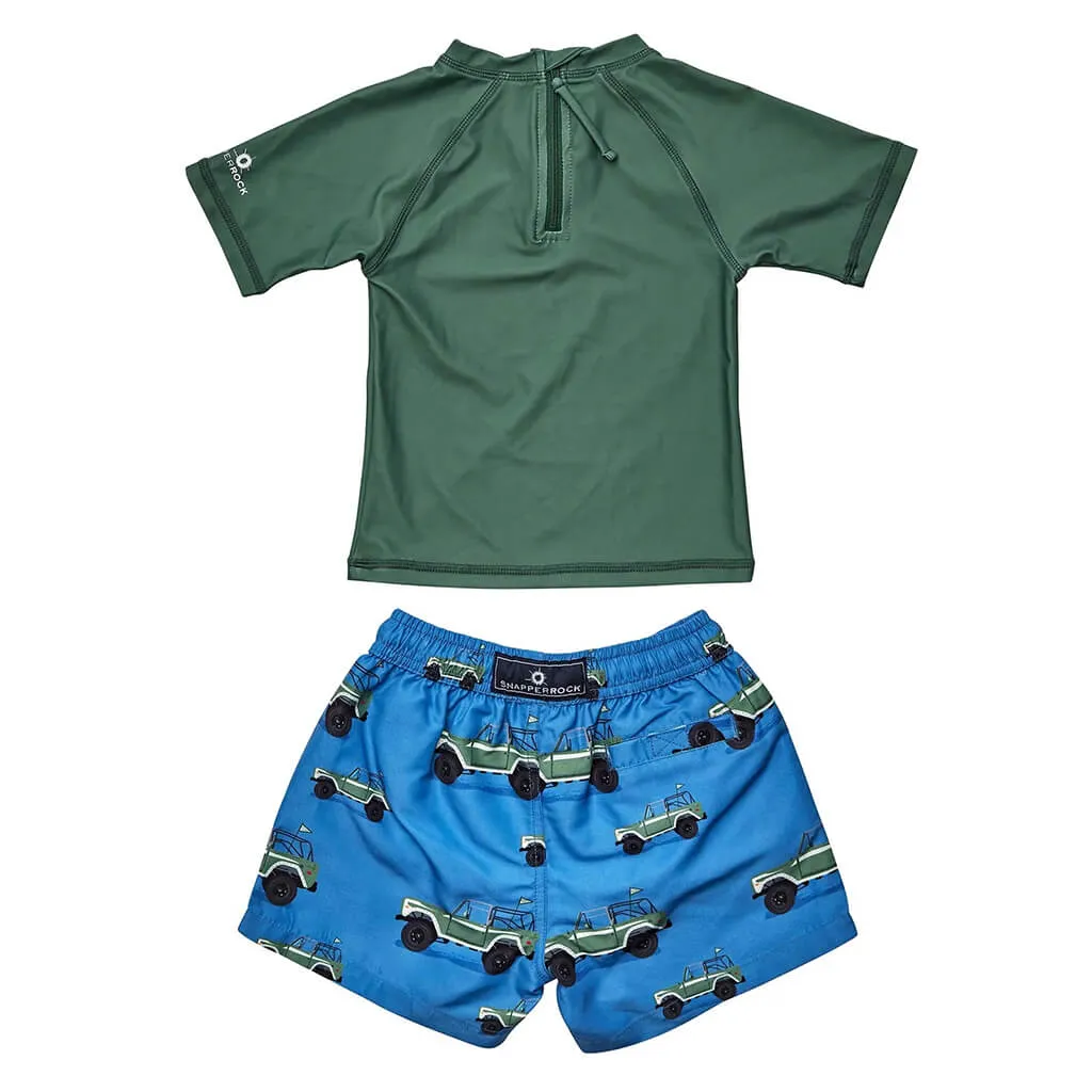 Baby Short Sleeve Set Surf Safari