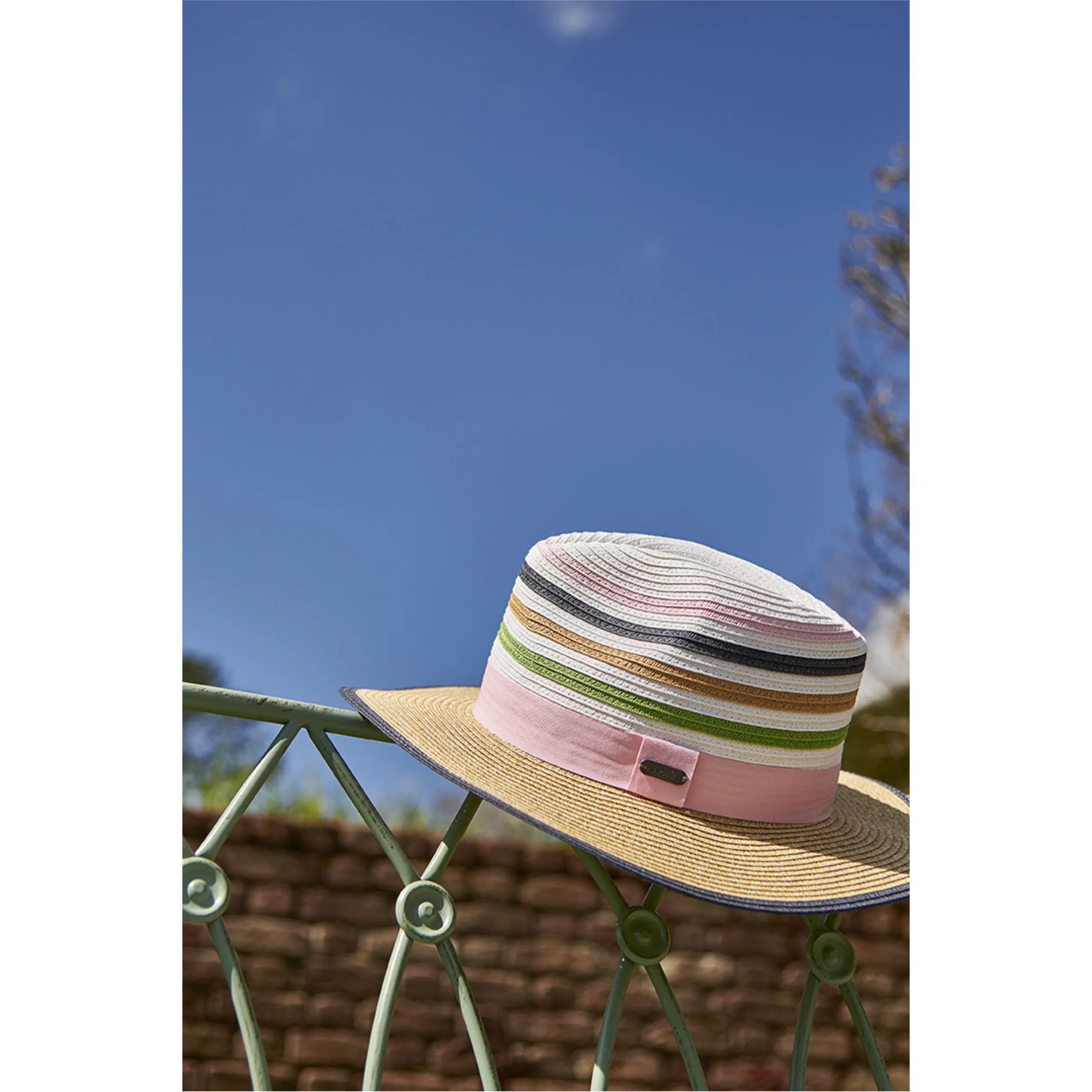 Barbour Kenmore Fedora 0502 In Pink Shell/Multi