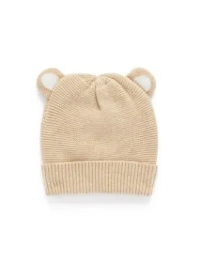 Bear Beanie - Camel Melange