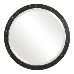 Beldon Round Industrial Wall Mirror