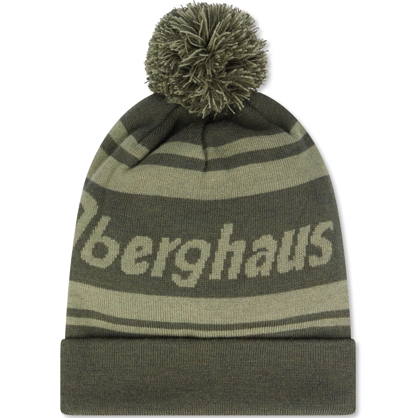 Berghaus Mens Large Logo Rolled Cuff Bobble Hat