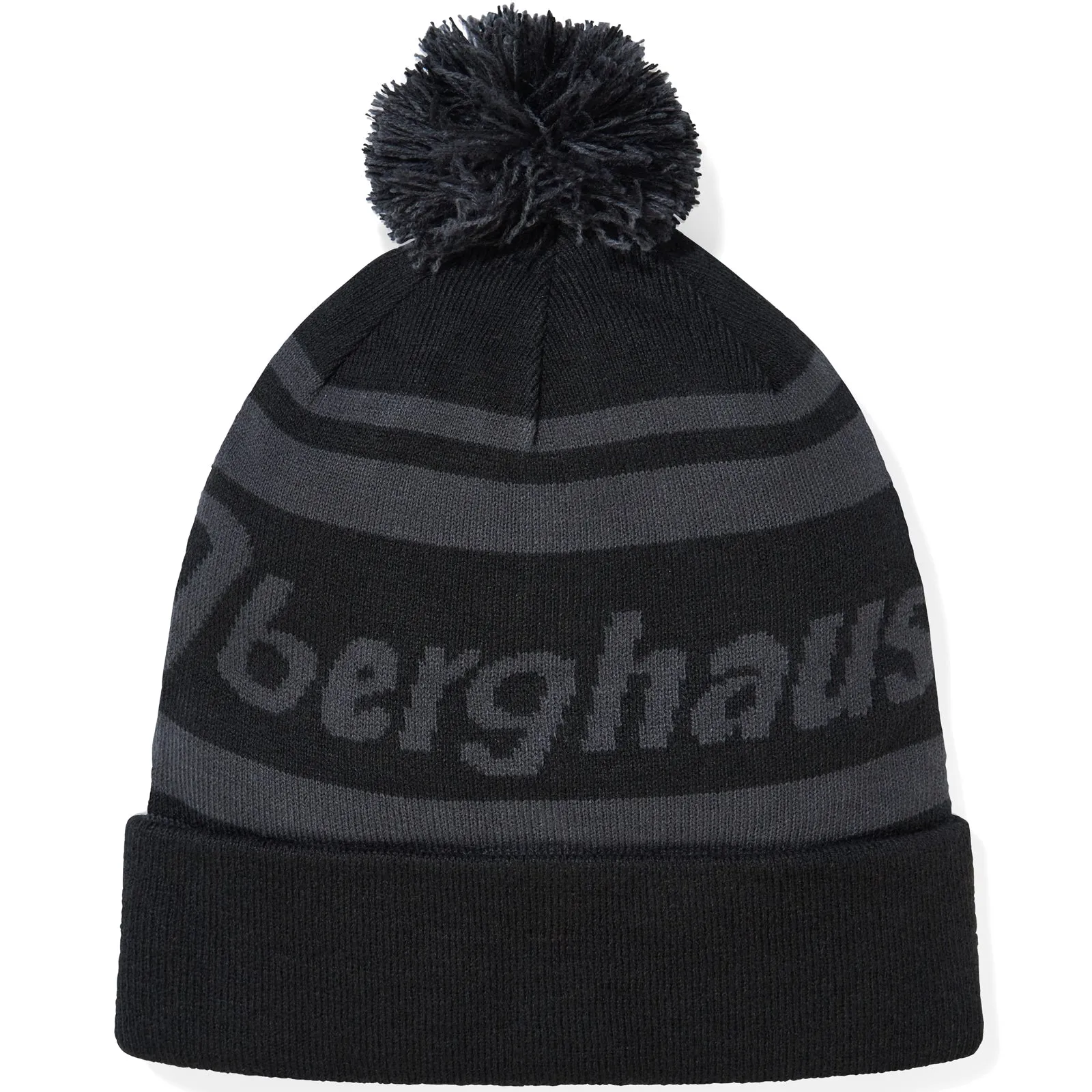Berghaus Mens Large Logo Rolled Cuff Bobble Hat
