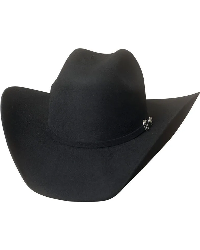 Big Boss 8X Beaver Fur Blend Felt Black Cowboy Hat by Montecarlo Hats 0745BL