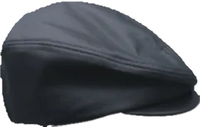 Black Leather Driver Cap