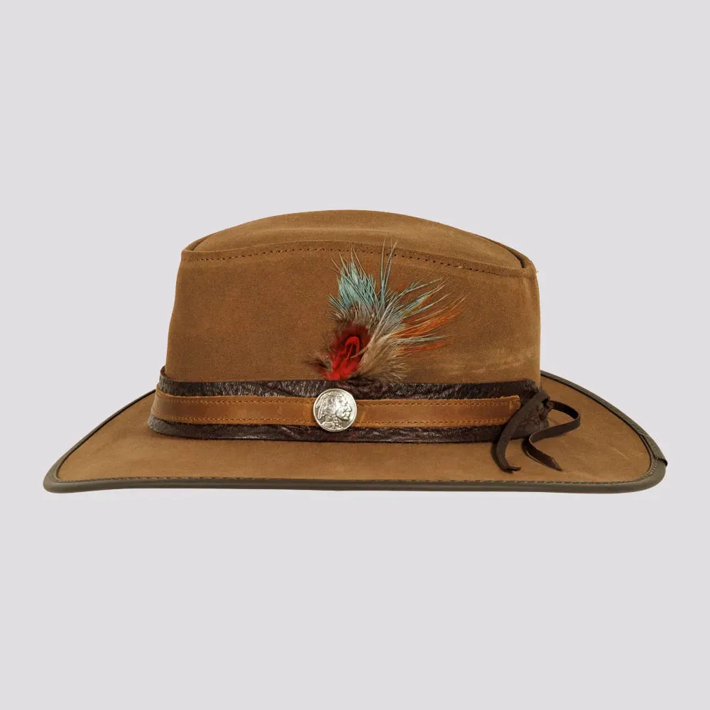 Bogart | Mens Genuine Leather Safari Outback Hat