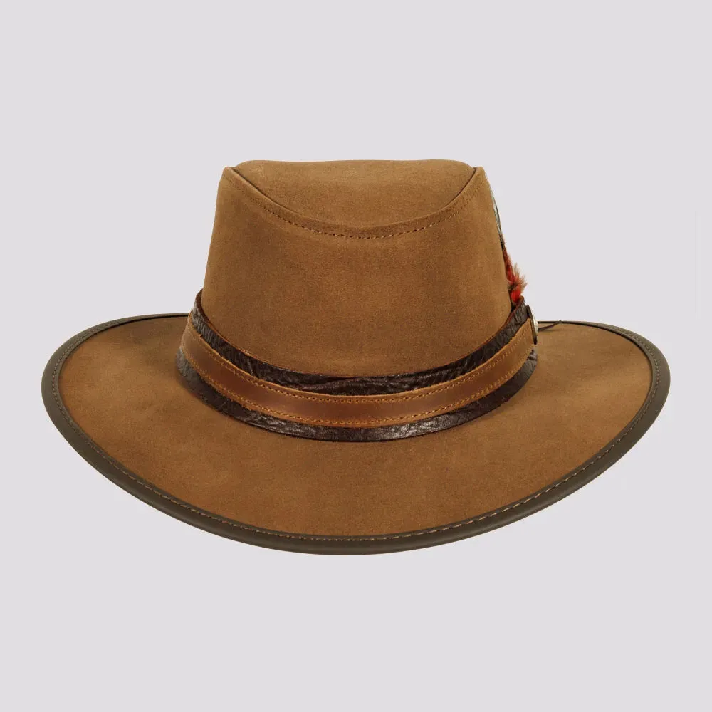 Bogart | Mens Genuine Leather Safari Outback Hat