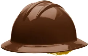 Bullard C33 33CBP 6pt Pinlock Classic Full Brim Style Hard Hat, Chocolate Brown, 1 Each