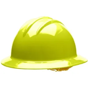 Bullard C33 33HYR 6pt Ratchet Classic Full Brim Style Hard Hat, Hi-Viz Yellow, 1 Each