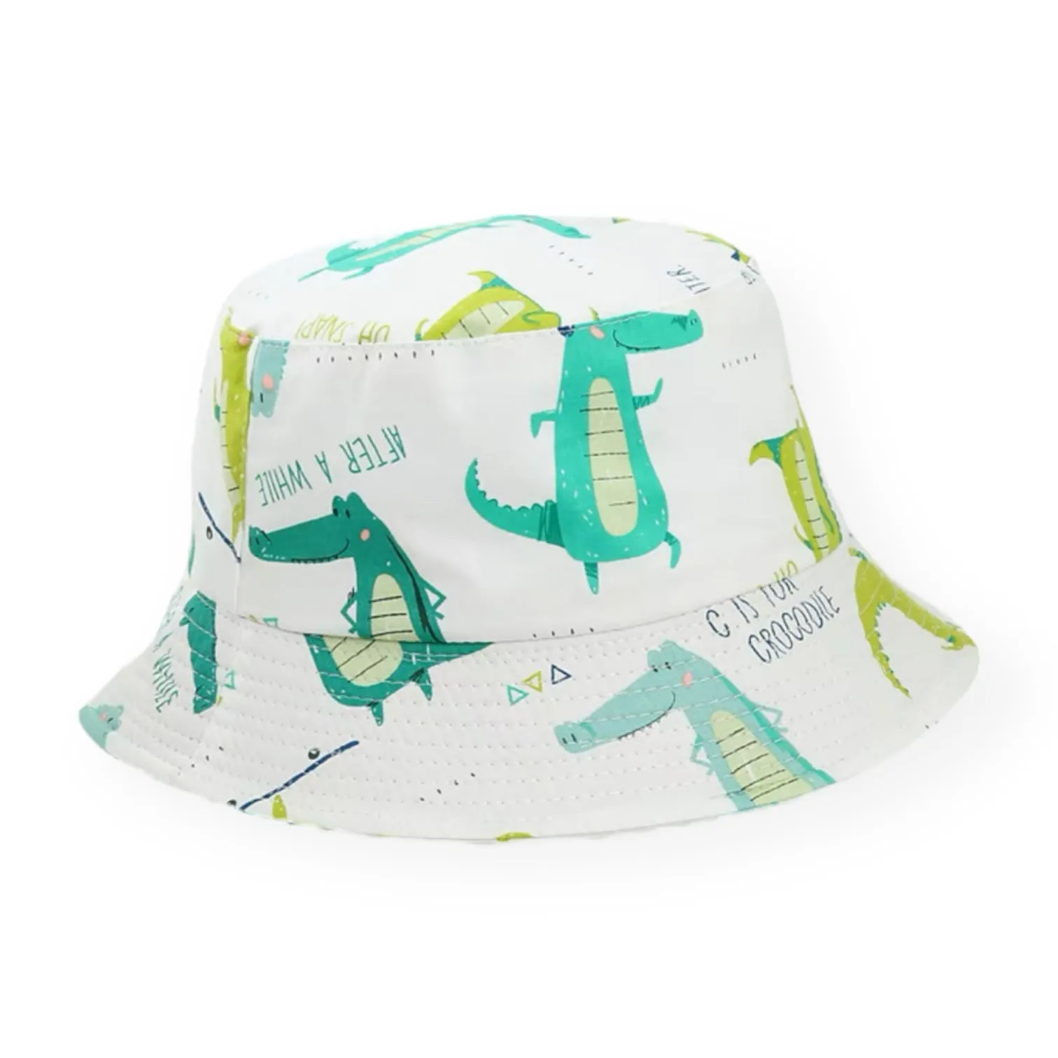 C is for Crocodile (White) Bucket Hat