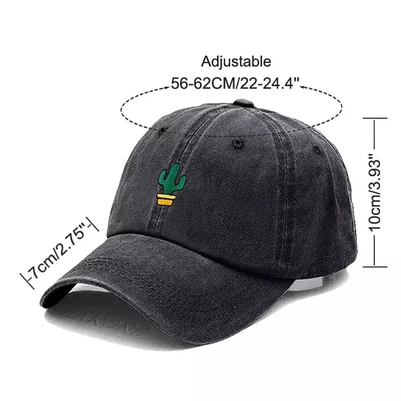 Cactus Washed Cotton Baseball Cap