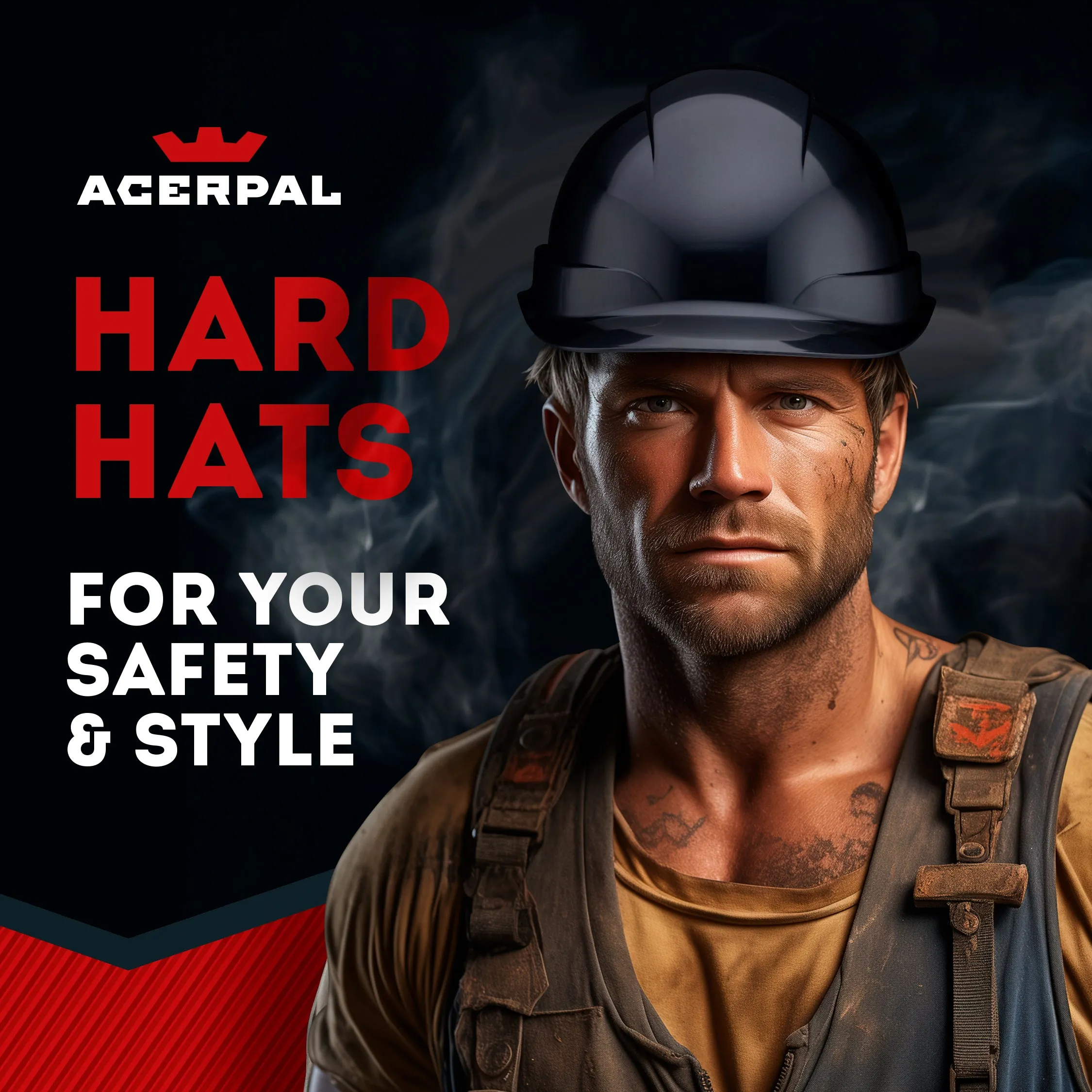 Cap Style Black Vented Hard Hat