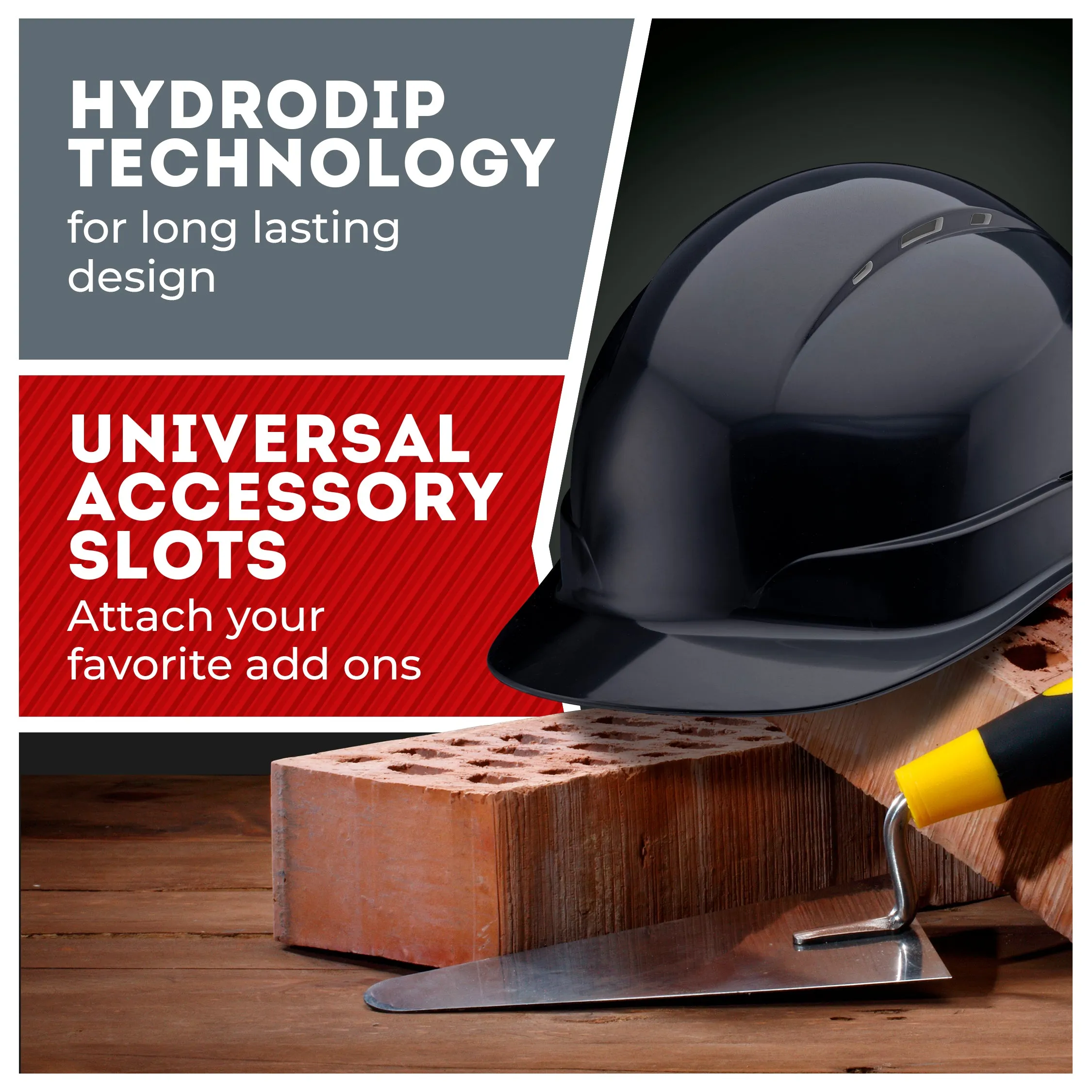 Cap Style Black Vented Hard Hat