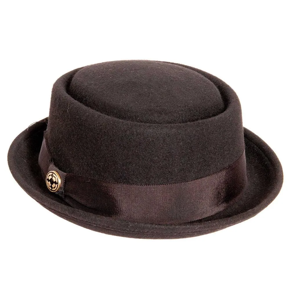 Chi-Town 2.0 | Womens Crushable Wool Felt Pork Pie Hat