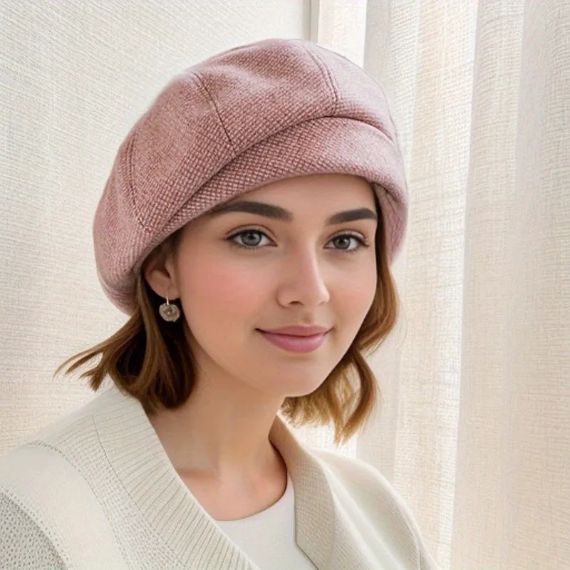 Chic Woolen Beret Hat