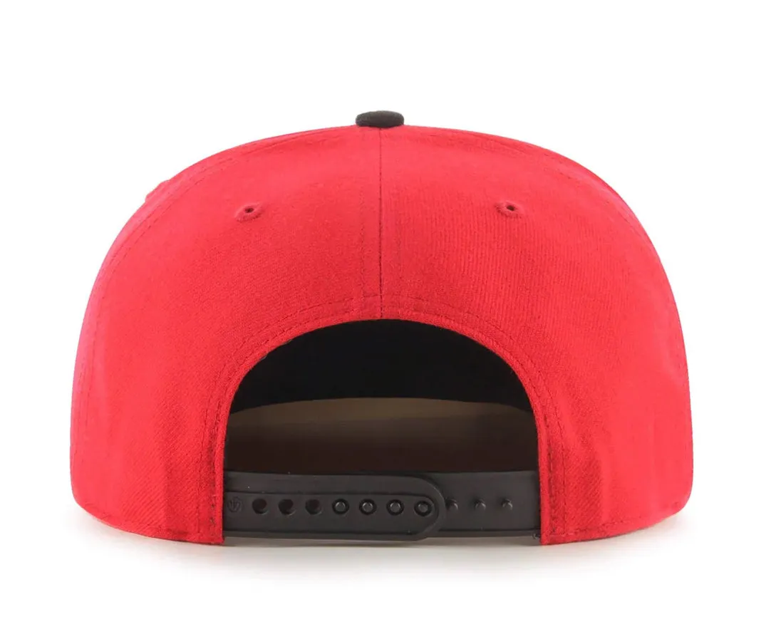 Chicago Bulls ‘47 Captain SnapBack- Red & Black
