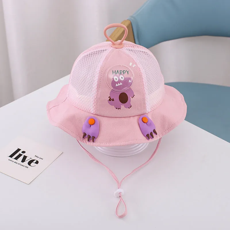Children Aged 1-3 Summer Breathable Hat Boys and Girls Bucket Hat