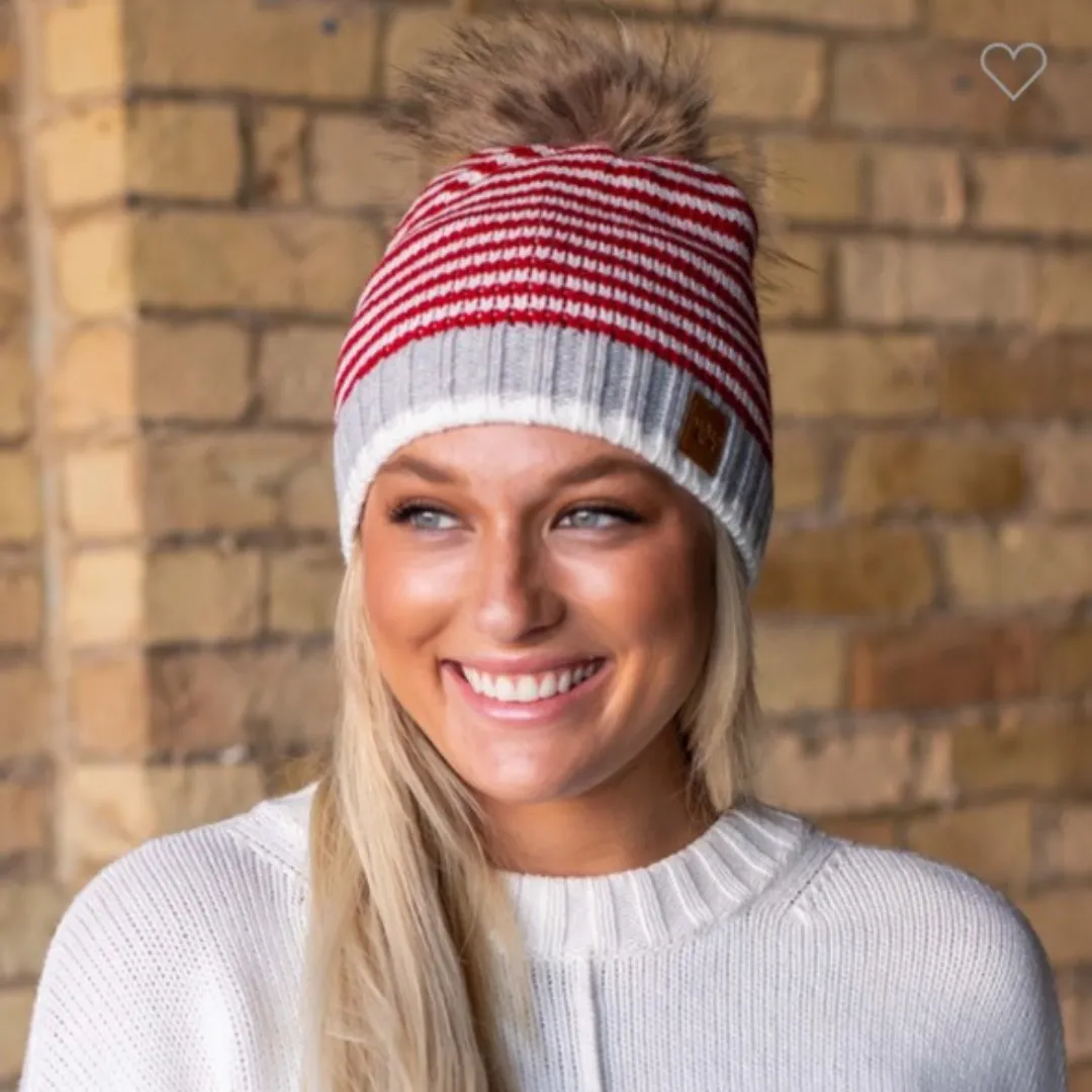 Christmas Beanies w/PomPom