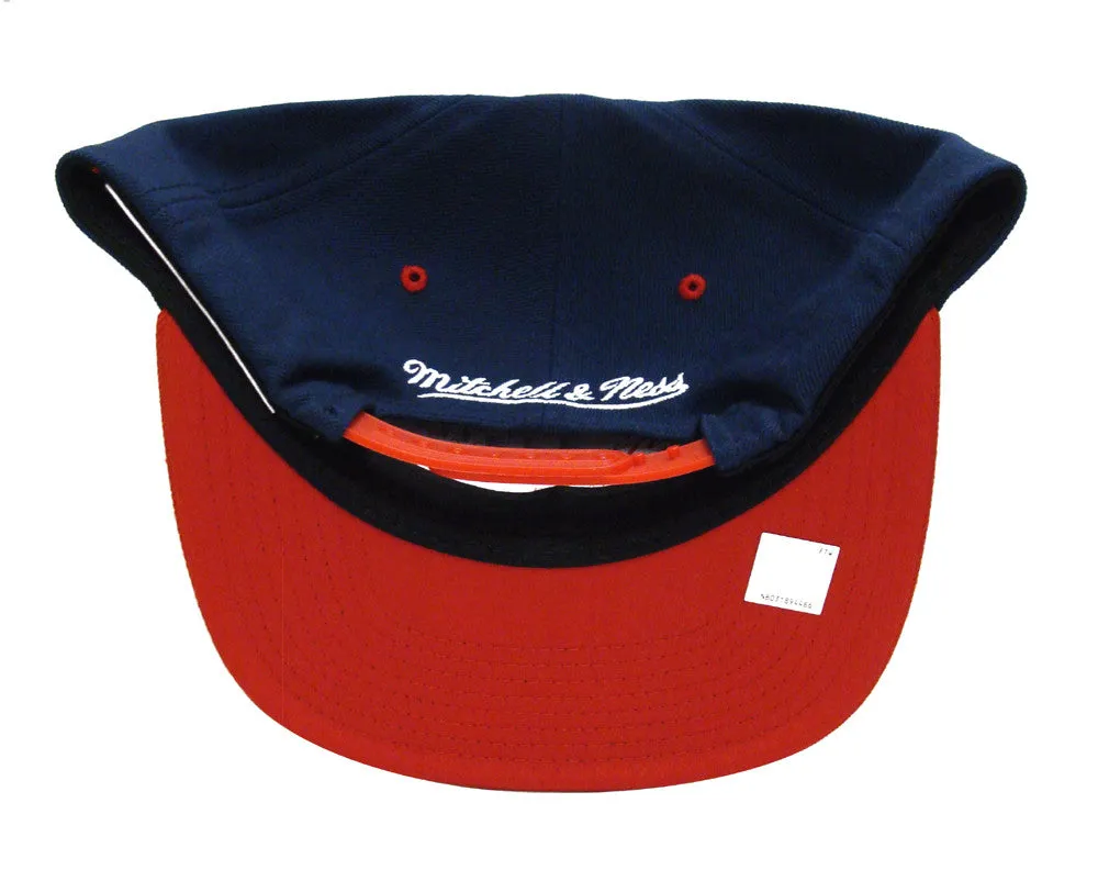 Cleveland Cavaliers Snapback Mitchell & Ness City Color Switch Cap Hat Navy Red