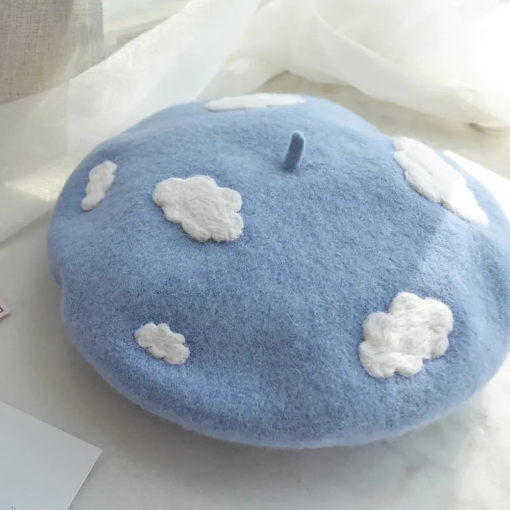 Clouds Beret Hat