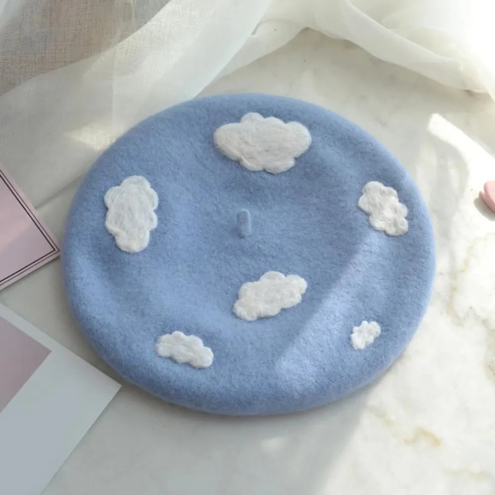 Clouds Beret Hat